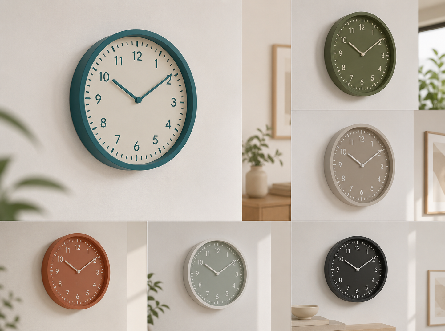 horloge murale moderne simple face